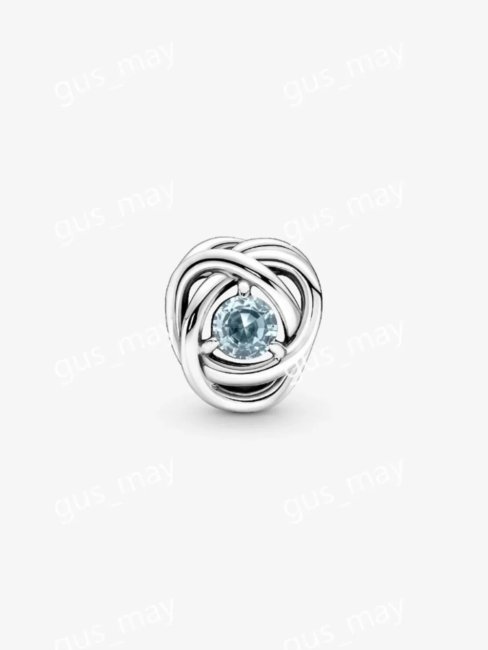 Pandora March Sea Aqua Blue Eternity Circle Charm